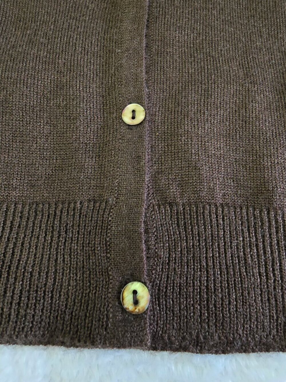 Vintage Y2K Bob Mackie Wearable Art Cardigan Brown Embroidered Wool Blend, Sz S - Picture 5 of 16